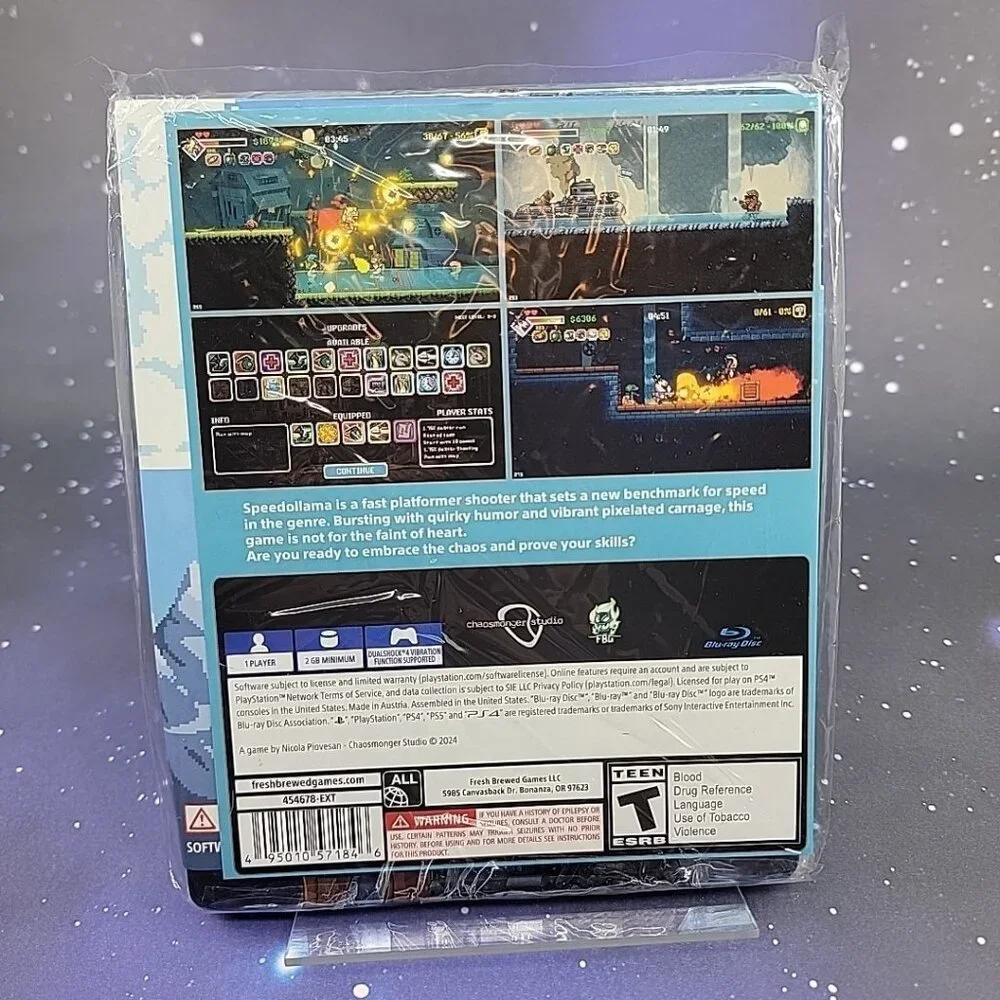 Speedollama Steelbook PS4 Brand New Sealed Out Of Print Video Game RARE